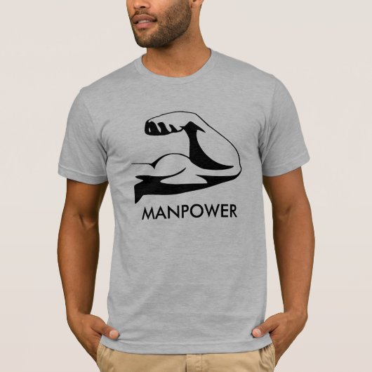 Man Macht - Spierspier Shirt (Voorkant)