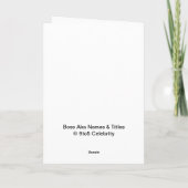Man Man Boss Christmas Funny Cruel Joke Kaart (Achterkant)