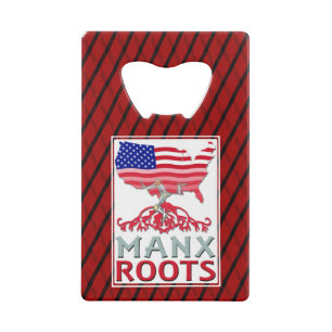Man Manx American Kredietkaart Flessenopener
