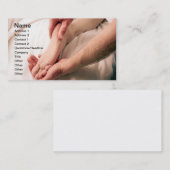 Man Massaging Male Foot Visitekaartje (Voorkant / Achterkant)