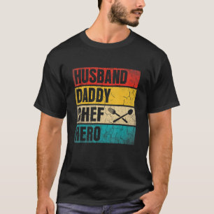 Man Mens Echtgenoot Papa Chef Held Vaderdag Vader T-shirt