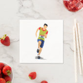 Man met Athletics Paper Napkins Servet (Insitu)