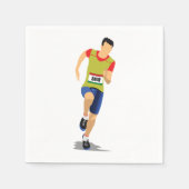 Man met Athletics Paper Napkins Servet (Voorkant)