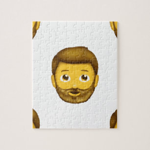 man met baard emoji legpuzzel