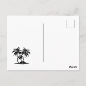 Man met been briefkaart (Achterkant)