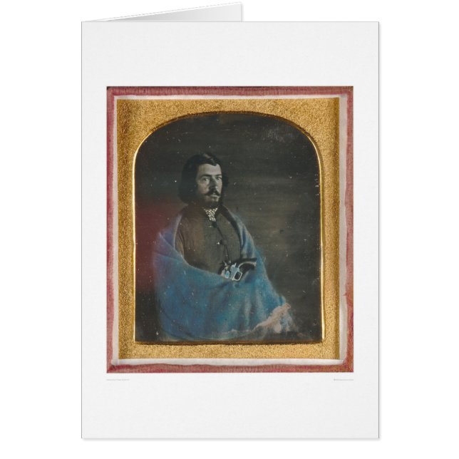 Man met blauwe mantel en revolver (40455) (Voorkant)