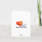 Man met een aple spuit met Canada Day Kaart (Achterkant)