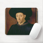 Man met een glas wijn muismat (Met muis)