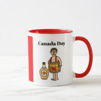 Man met een Mok op de dag van de doorn van Canada