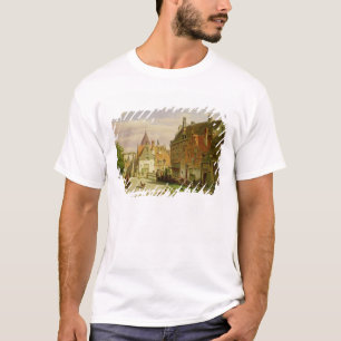 Man met kruiwagen t-shirt