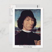 Man met Munt van keizer Nero door Hans Memling Briefkaart (Voorkant / Achterkant)
