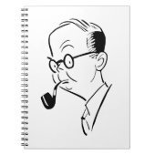 Man met pijp notitieboek (Voorkant)