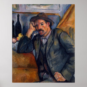 Man met pijpleiding - Paul Cezanne - c1890 Poster