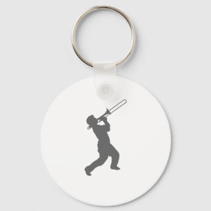 man met trombone sleutelhanger
