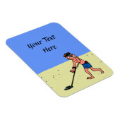 Man metaaldetecteren strand magneet (Rechterzijde)