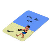 Man metaaldetecteren strand magneet (Linkerzijde)