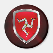 Man Metallic Emblem Magneet (Voorkant)