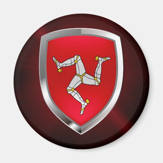 Man Metallic Emblem Magneet (Voorkant)