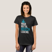 Man Myth Codering Legend Coder Pap Geek Computer P T-shirt (Voorkant volledig)