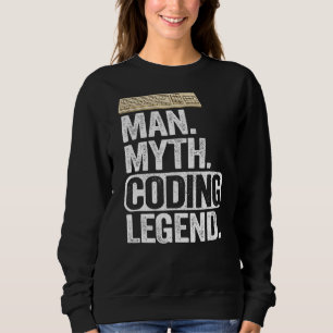 Man Myth Codering Legend Coder Pap Geek Computer P Trui
