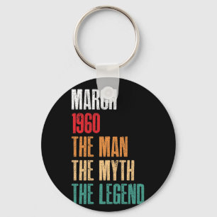 Man Myth Legend 60th Birthday Gift 60 Sleutelhanger