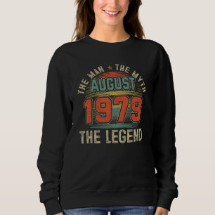 Man Myth Legend augustus 1979 43rd Birthday 43 Jaa Trui