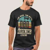 Man Myth Legend Dad Hurdling Amazing Runner T-shirt (Voorkant)