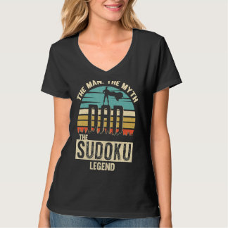 Man Myth Legend Dad Sudoku T-shirt