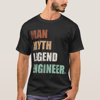 Man Myth Legend Engineer T-shirt
