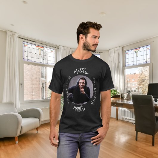 Man Myth Legend Fotonaam T-shirt