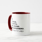Man Myth Legend Funny Pa Coffee Mug (Devant gauche)