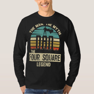 Man Myth Legend Pap Vier Square Amazing Player T-shirt