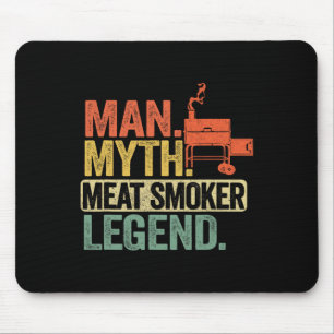 Man Mythe Vlees Roker Legende Vader Grillvader Bbq Muismat