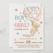 Man of meisje Beer geslachtsopenbaring Kaart (Voorkant)