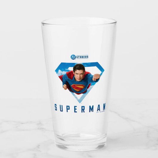 Man of Steel in Flight Glas (Voorkant)