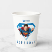 Man of Steel in Flight Papieren Bekers (Achterkant)