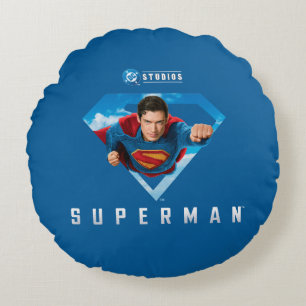 Man of Steel in Flight Rond Kussen