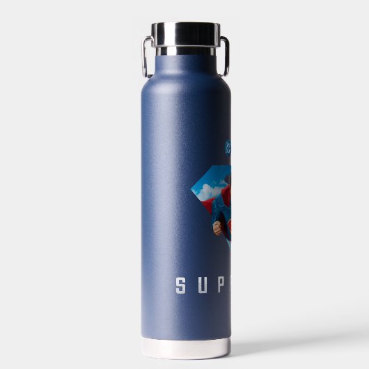 Man of Steel in Flight Waterfles (Voorkant)