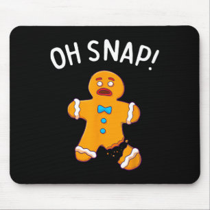 Man Oh Snap Christmas Fun Cookie Bakken Gift Short Muismat