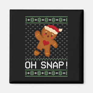 Man Oh Snap Kerstkoekje Magneet
