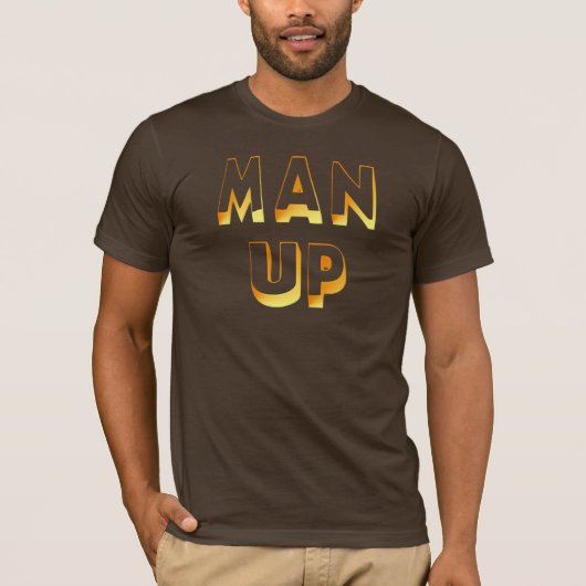 Man omhoog T-shirt (Voorkant)