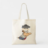 Man onder een cloud tote bag (Achterkant)