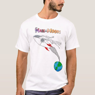Man op de maan t-shirt