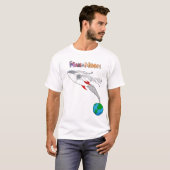 Man op de maan t-shirt (Voorkant volledig)