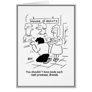 Man op de schoonheidsparlor is ontzettend teleurge