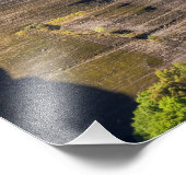 Man op de top van de berg foto afdruk (Hoek)