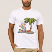 Man op een verlaten eiland Mannen T-shirt (Voorkant)
