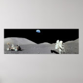 Man op het Poster Moon (Voorkant)