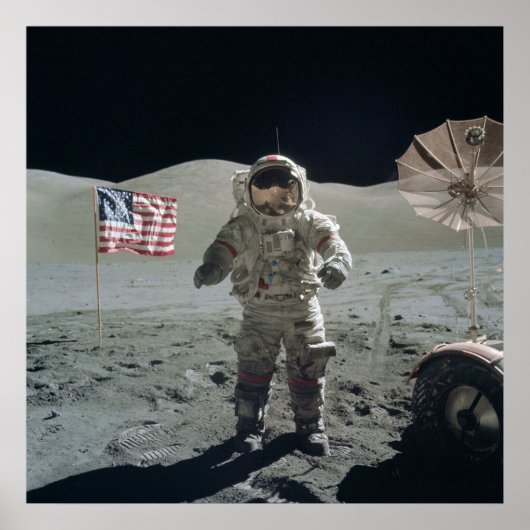 Man op het Poster Moon (Voorkant)
