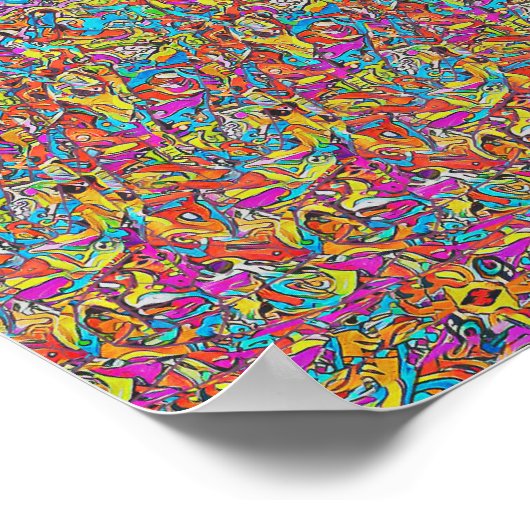 Man op het werk - Verborgen 3D-afdrukken Poster (Hoek)